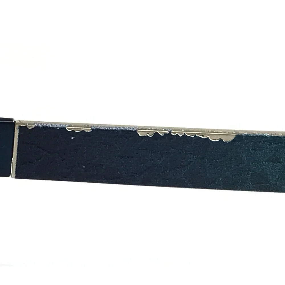 Marchon NYC Petite Eyeglasses Frames ROSEN 412 Blue Silver Rectangle 50-16-135